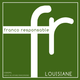 A green sticker signifies some effort to speak French.